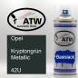 Preview: Opel, Kryptongrün Metallic, 42U: 400ml Sprühdose, von ATW Autoteile West.